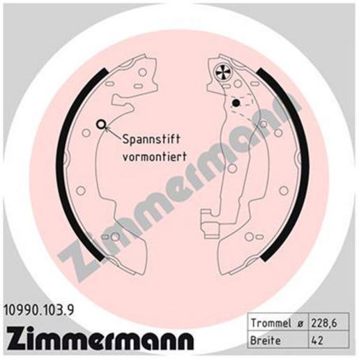 Zimmermann Brake Shoe Set 10990.103.9