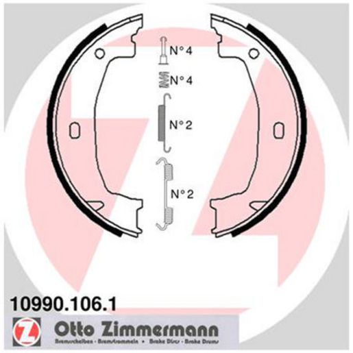 Zimmermann Park Brake Shoe Set 10990.106.1