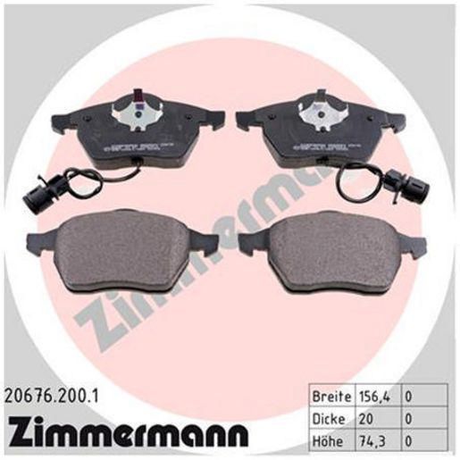 Zimmermann Brake Pad Front Set 20676.200.1
