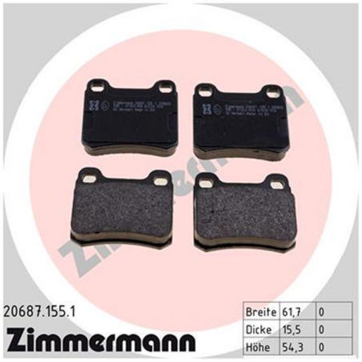 Zimmermann Brake Pad Rear Set (2 Pin) 20687.155.1
