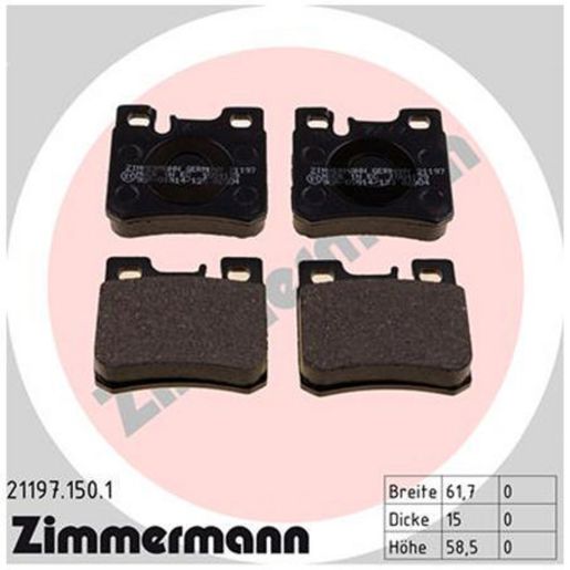 Zimmermann Brake Pad Rear Set 21197.150.1