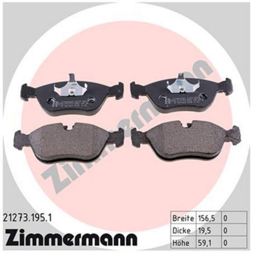 Zimmermann Brake Pad Front Set 21273.195.1