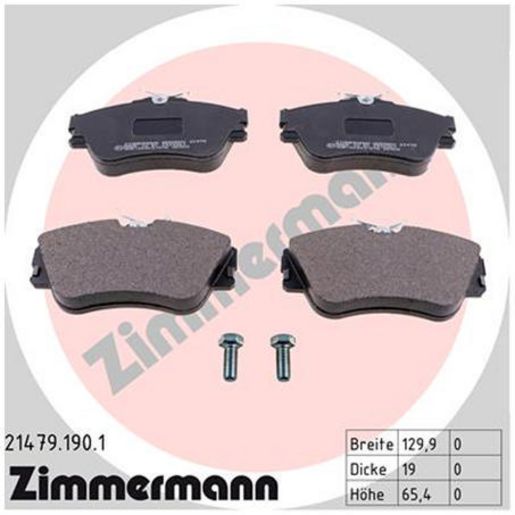 Zimmermann Brake Pad Front Set 21479.190.1