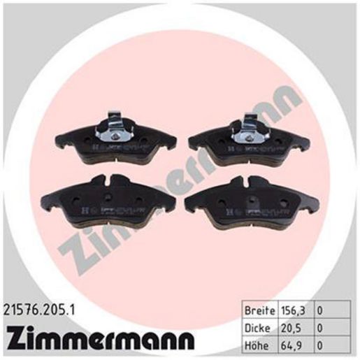 Zimmermann Brake Pad Front Set 21576.205.1