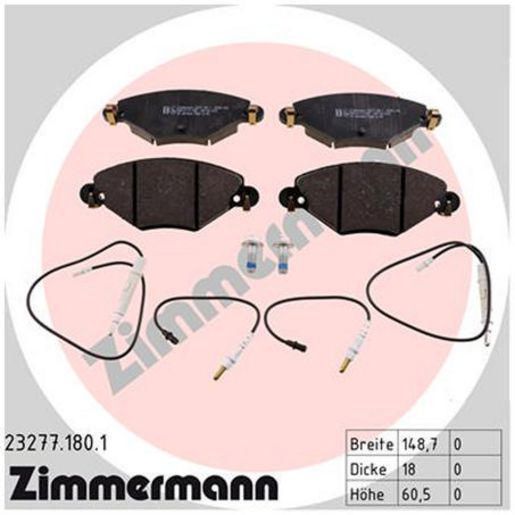 Zimmermann Brake Pad Front Set 23277.180.1