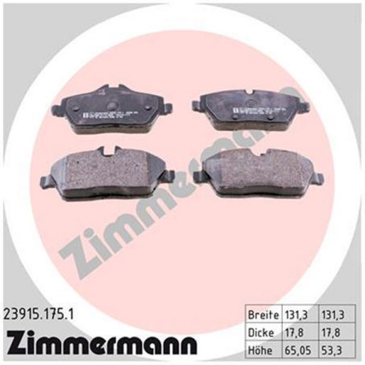 Zimmermann Brake Pad Front Set 23915.175.1