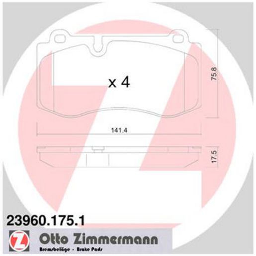 Zimmermann Brake Pad Front Set 23960.175.1