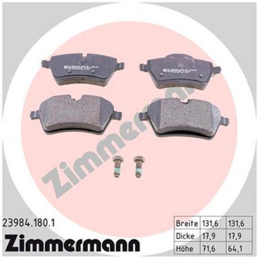 Zimmermann Brake Pad Front Set 23984.180.1