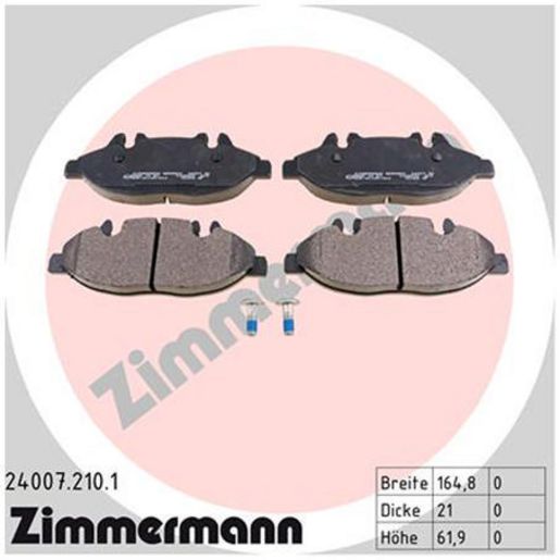 Zimmermann Brake Pad Front Set 24007.210.1