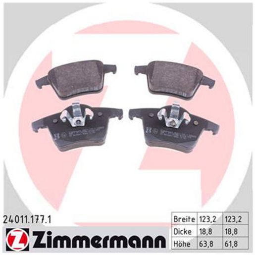 Zimmermann Brake Pad Rear Set 24011.177.1