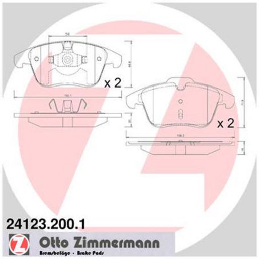 Zimmermann Brake Pad Front Set 24123.200.1