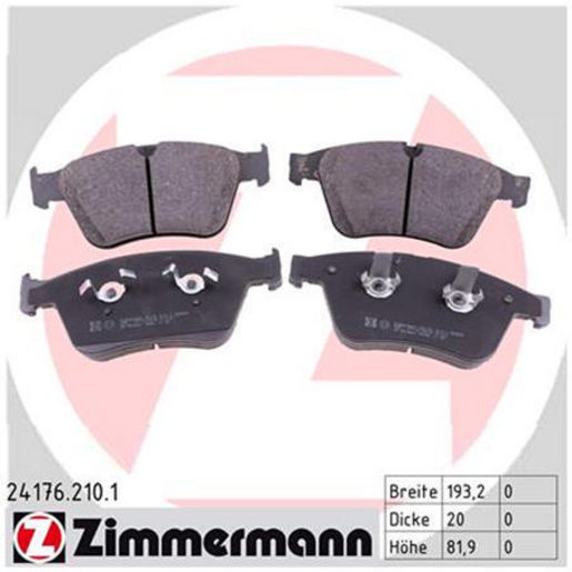 Zimmermann Brake Pad Front Set 24176.210.1