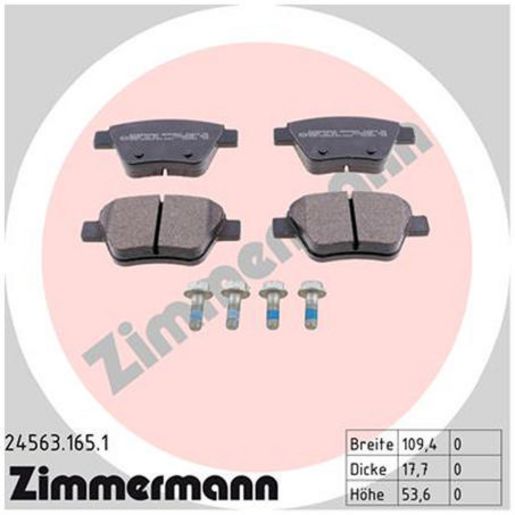 Zimmermann Brake Pad Rear Set 24563.165.1