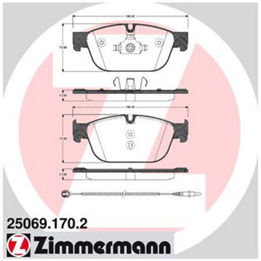 Zimmermann Brake Pad Front Set 25069.170.2