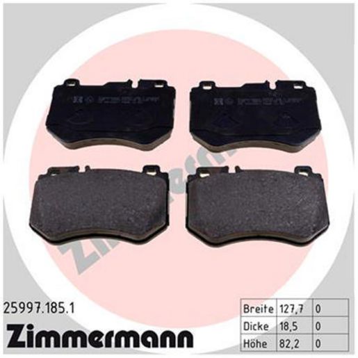 Zimmermann Brake Pad Front Set 25997.185.1