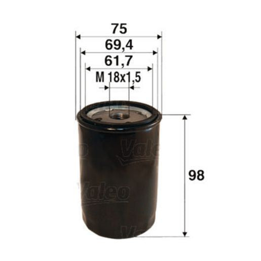 Valeo Oil Filter 586078