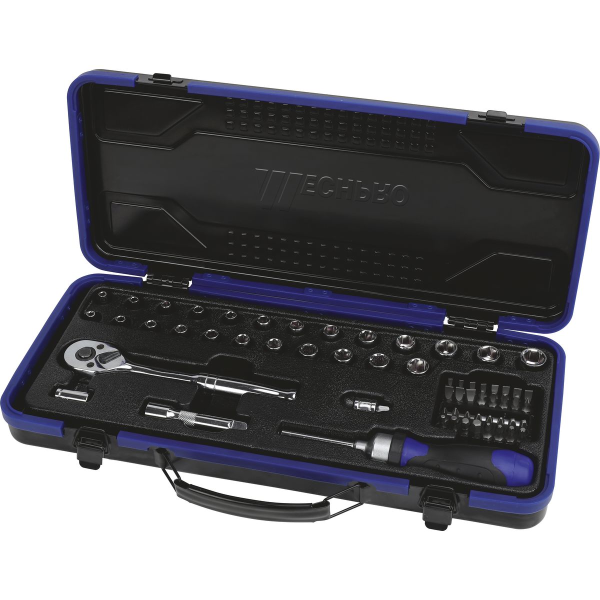 Mechpro Socket Set Metric/SAE 1/4In & 3/8In Drive 62pc