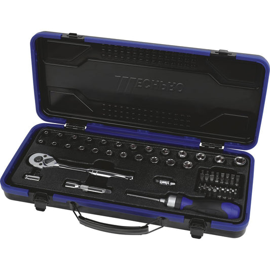 Mechpro Socket Set Metric/SAE 1/4In & 3/8In Drive 62pc