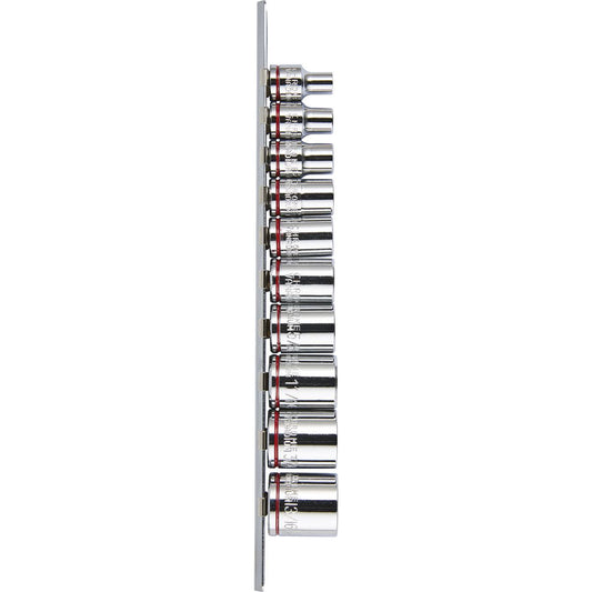 Mechpro Socket Rail Set SAE 3/8In Drive 10pc
