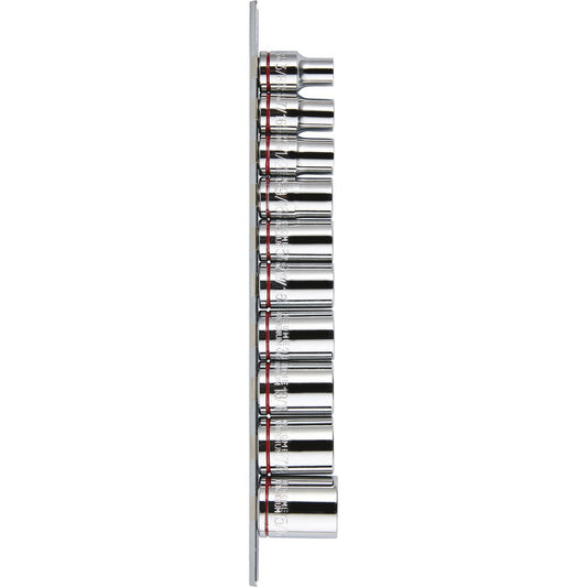 Mechpro Socket Rail Set SAE 1/2In Drive 10pc