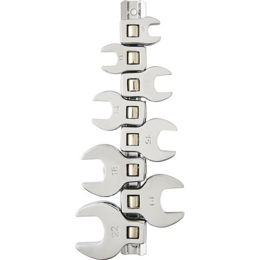 Mechpro Crow's Foot Spanner Set Metric 3/8In Drive 8pc