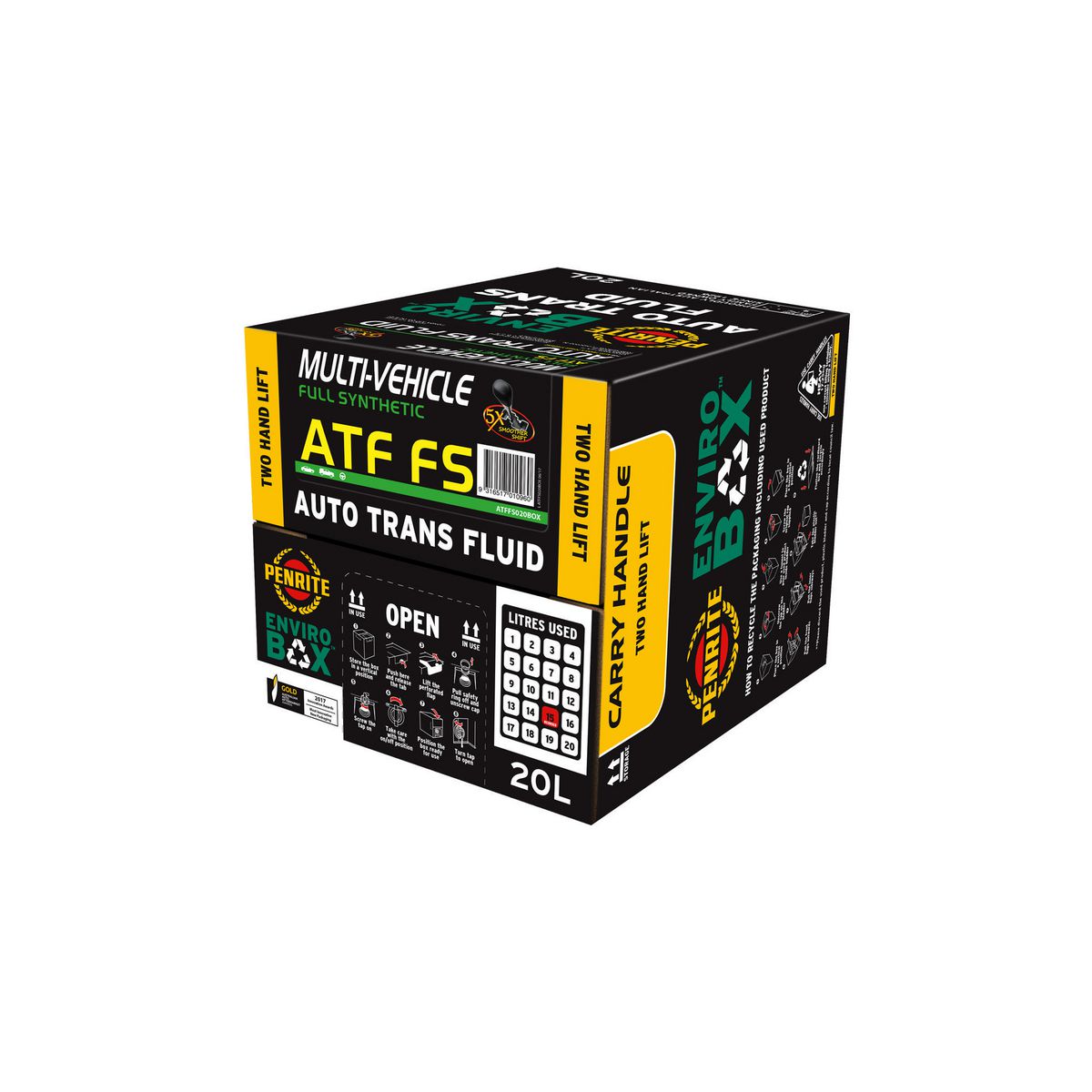 Penrite ATF FS Full Multi-Vehicle Automatic Transmission Enviro BOX 20L