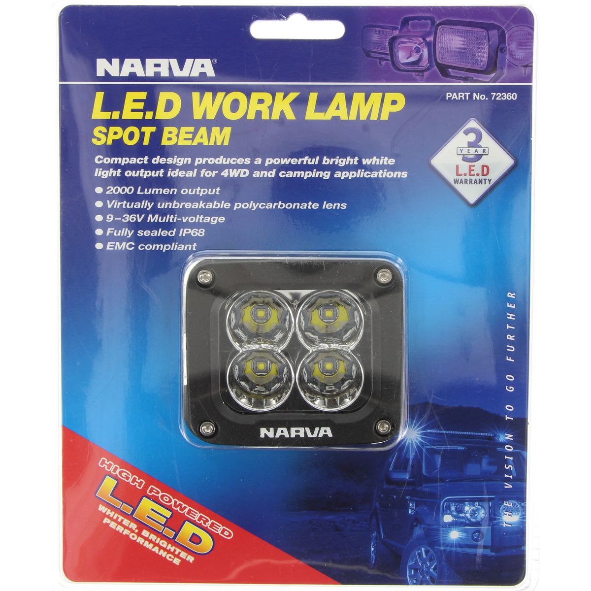 Narva LED Work Lamp 9-36V 20W 72360