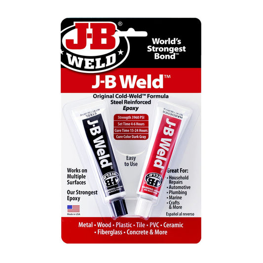 J-B Weld Original ColdWeld Steel Reinforced Twin Tube Epoxy 2x28.4g 8265-S