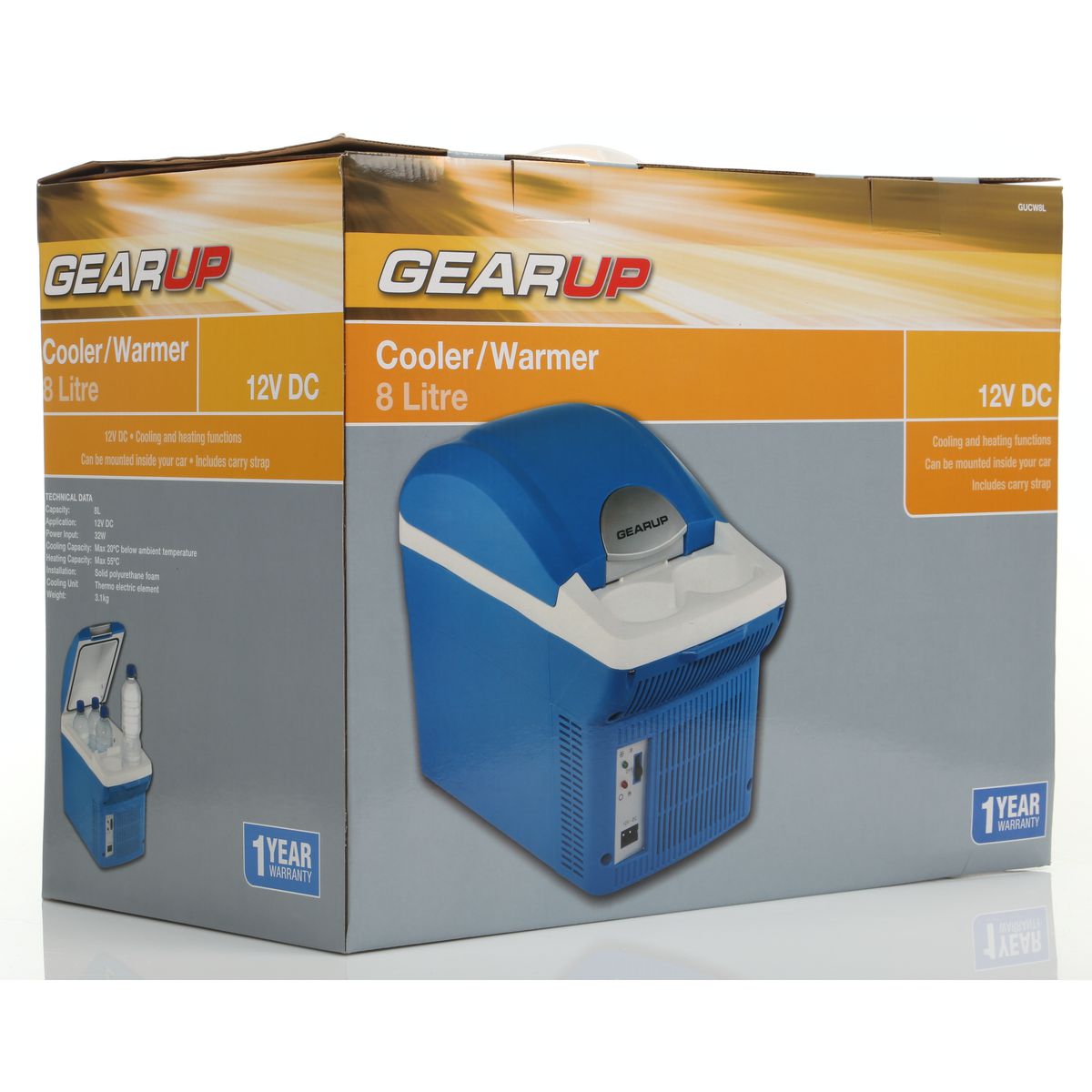 Gearup Cooler & Warmer 12V 8L GUCW8L