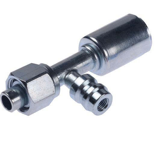 OEX Steel Fitting #8 fits Beadlock #8 Straight w/ R134a Port SFX1302-3