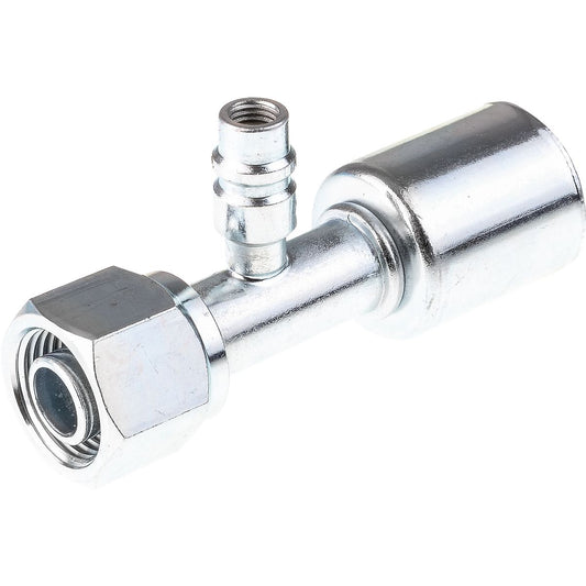 OEX Steel Fitting #10 fits Beadlock Step Up #12 Straight w/ R134a Port SFX1307-3