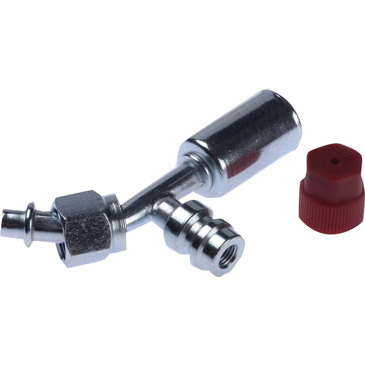 OEX Steel Fitting #6 fits Beadlock #6 45 Degree w/ R134a Port SFX1311-3