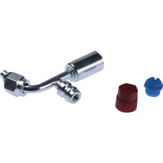 OEX Steel Fitting #6 fits Beadlock #6 90 Degree w/ R134a Port SFX1321-3
