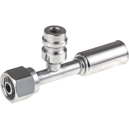 OEX Steel Fitting #6 fits Reduced Beadlock #6 Straight w/ R134a Port RSX1301-3