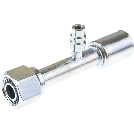 OEX Steel Fitting #10 fits Reduced Beadlock Step Up #12 Straight w/ R134a Port RSX1307-3