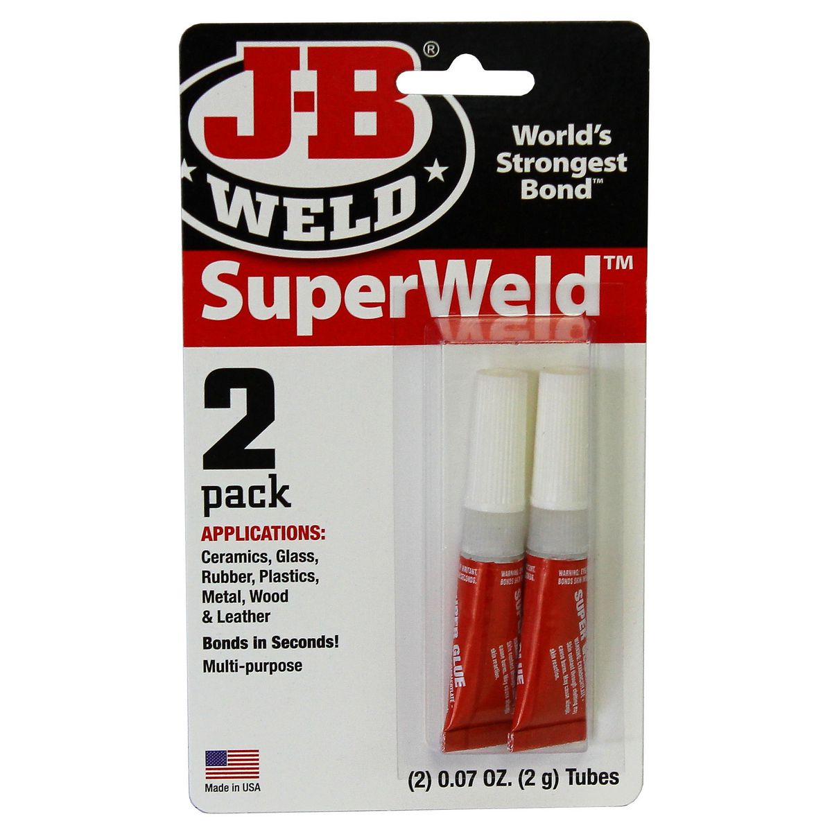 J-B Weld Superweld Superglue 2pk 2x2g 33102