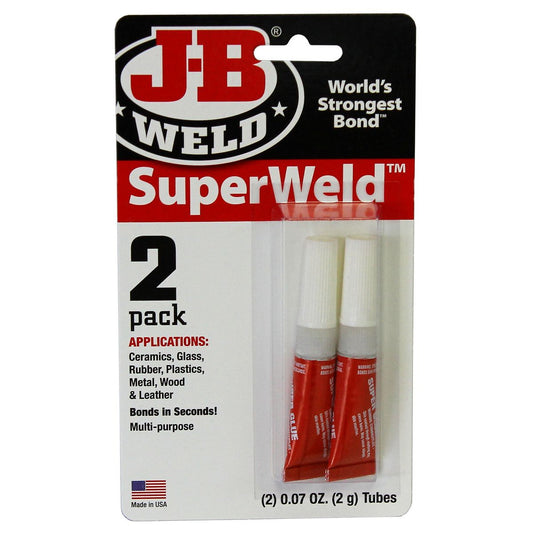 J-B Weld Superweld Superglue 2pk 2x2g 33102