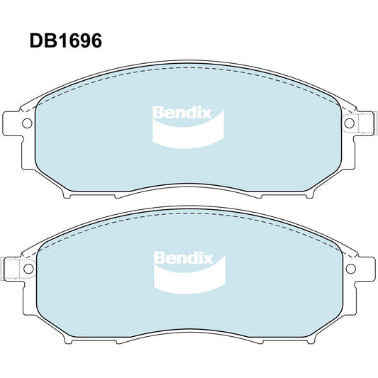 Bendix Ultimate Brake Pad Set Front DB1696 ULT