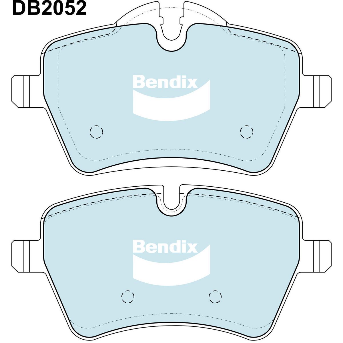 Bendix Ultimate Brake Pad Set Front DB2052 ULT