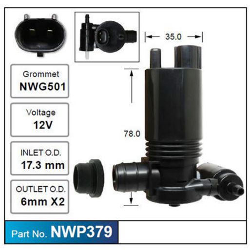 NICE Windscreen Washer Pump NWP379