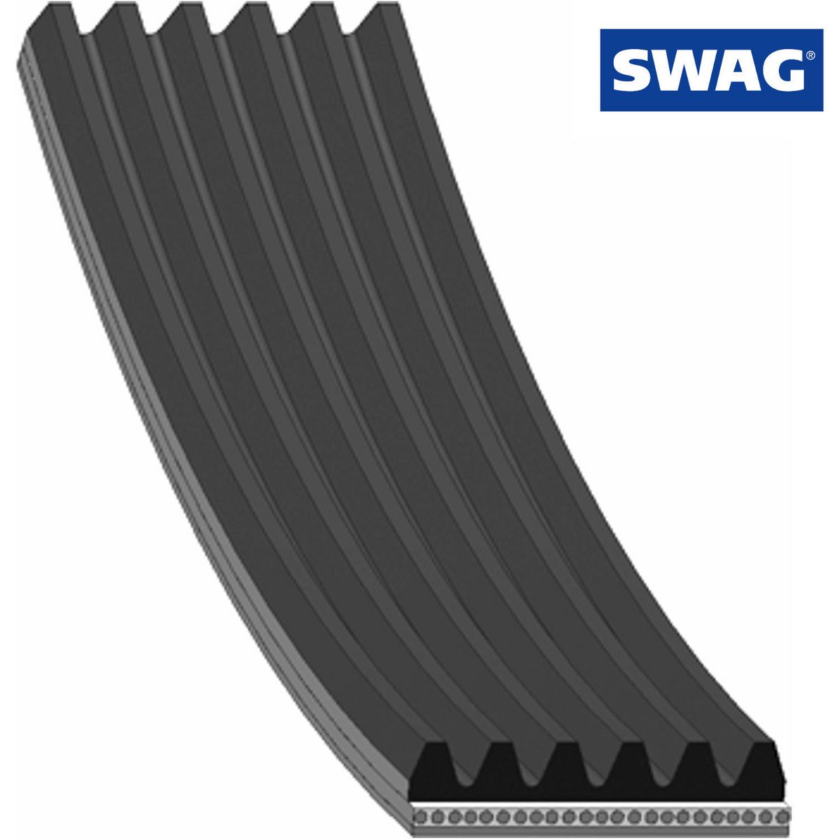 SWAG Ribbed Drive Belt 30 92 8986