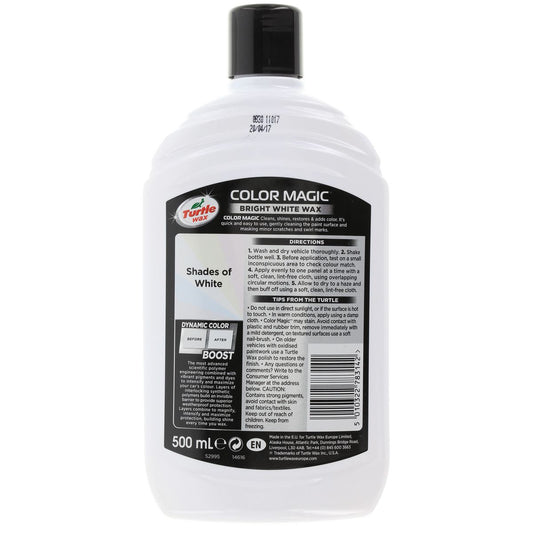 Turtle Wax Colour Magic White Polish 500ml