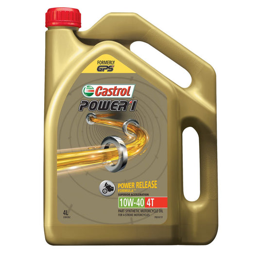 Castrol POWER1 Semi Synthetic Engine Oil 4T 10W-40 4L 3384362