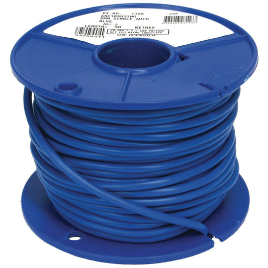 OEX Automotive Cable Single Core 6mm Blue 30M Roll ACX0765