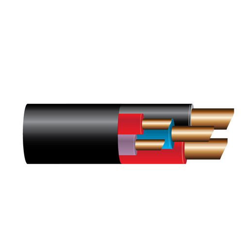 OEX Composite 5 Core Trailer Brake Control Cable, With Black Sheath - 30M Roll ACX0836/30
