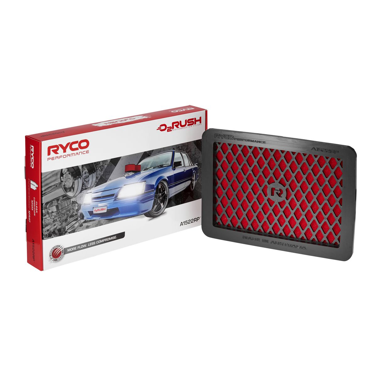 Ryco 02 Rush Performance Air Filter A1522RP
