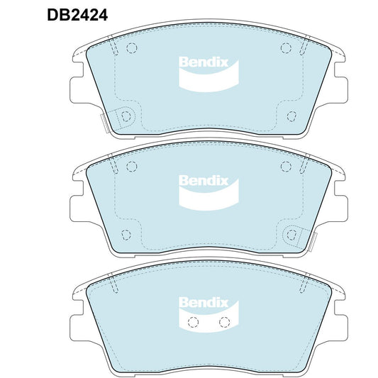 Bendix 4x4 Brake Pad Set Front DB2424 -4WD