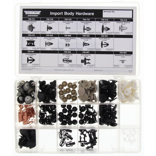 Dorman Body Retainer Tech Tray Suits Imports 195Pc 030-724