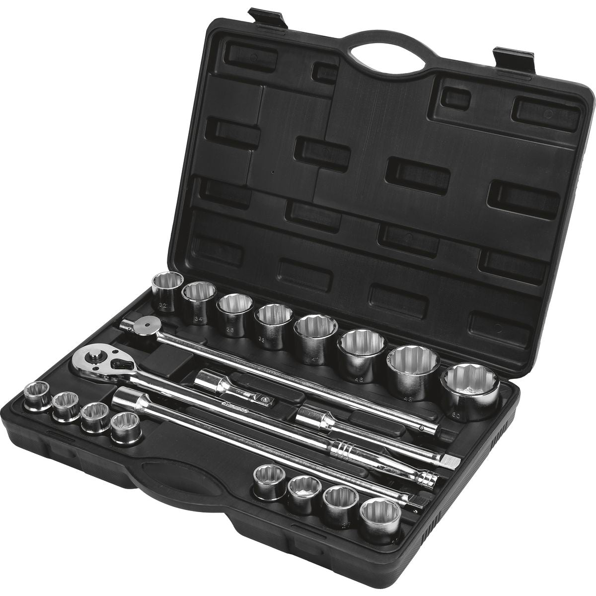 Mechpro Socket Set Metric 3/4In Drive 21pc
