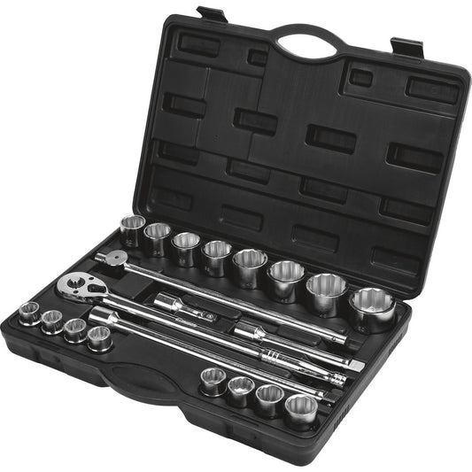 Mechpro Socket Set Metric 3/4In Drive 21pc